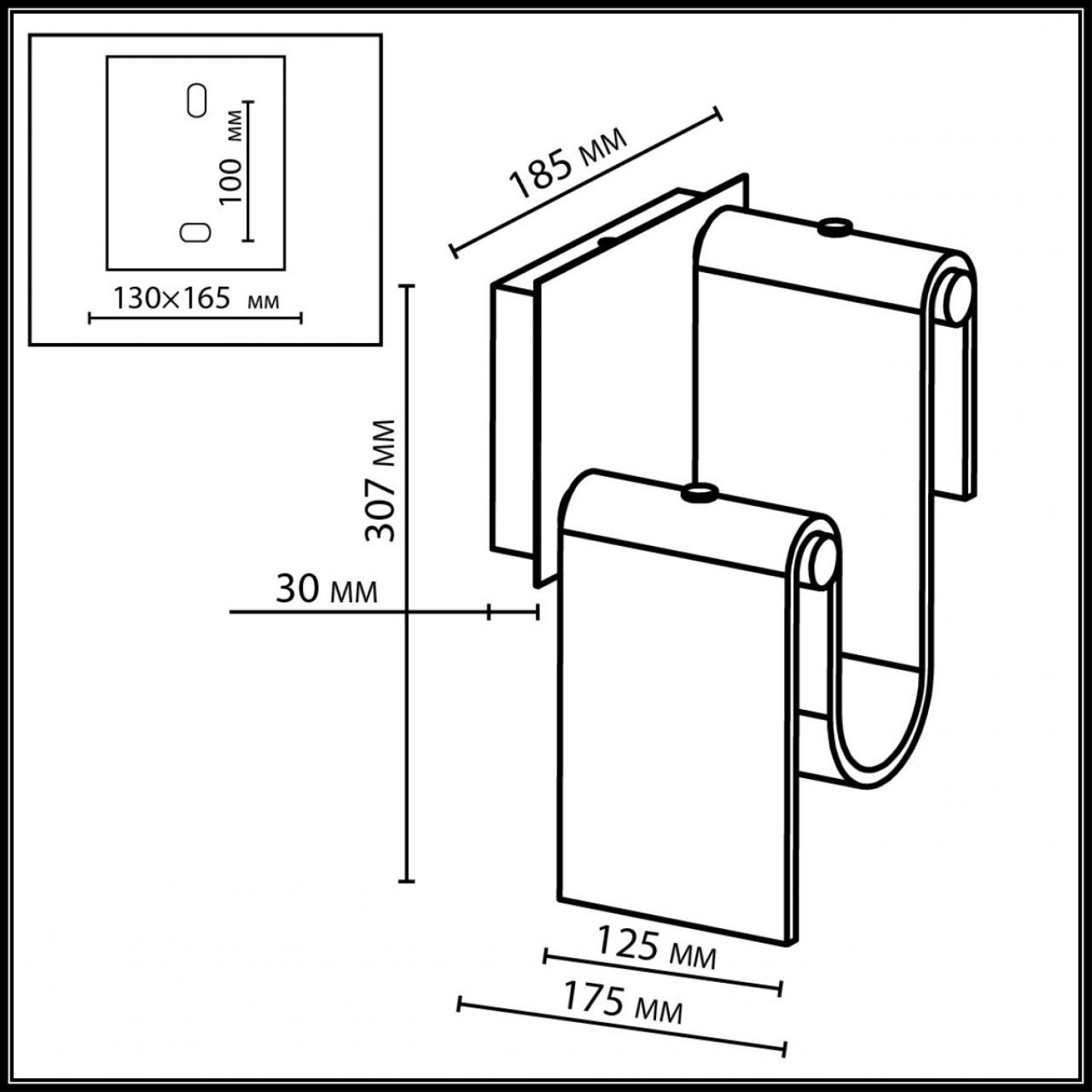 Настенный светильник Odeon Light 5105/11WL FLOW