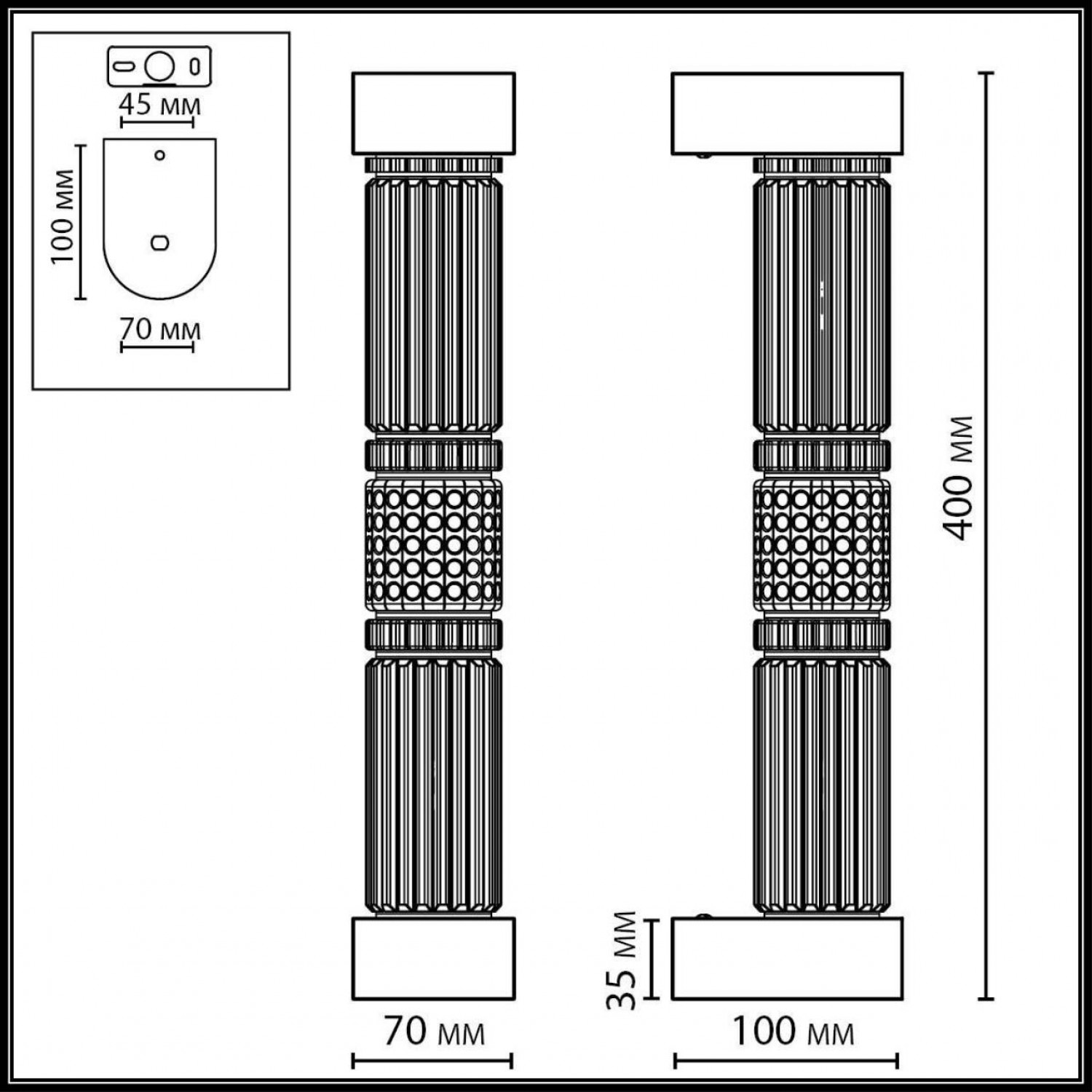 Настенный светильник Odeon Light 5456/12WL COLLIER