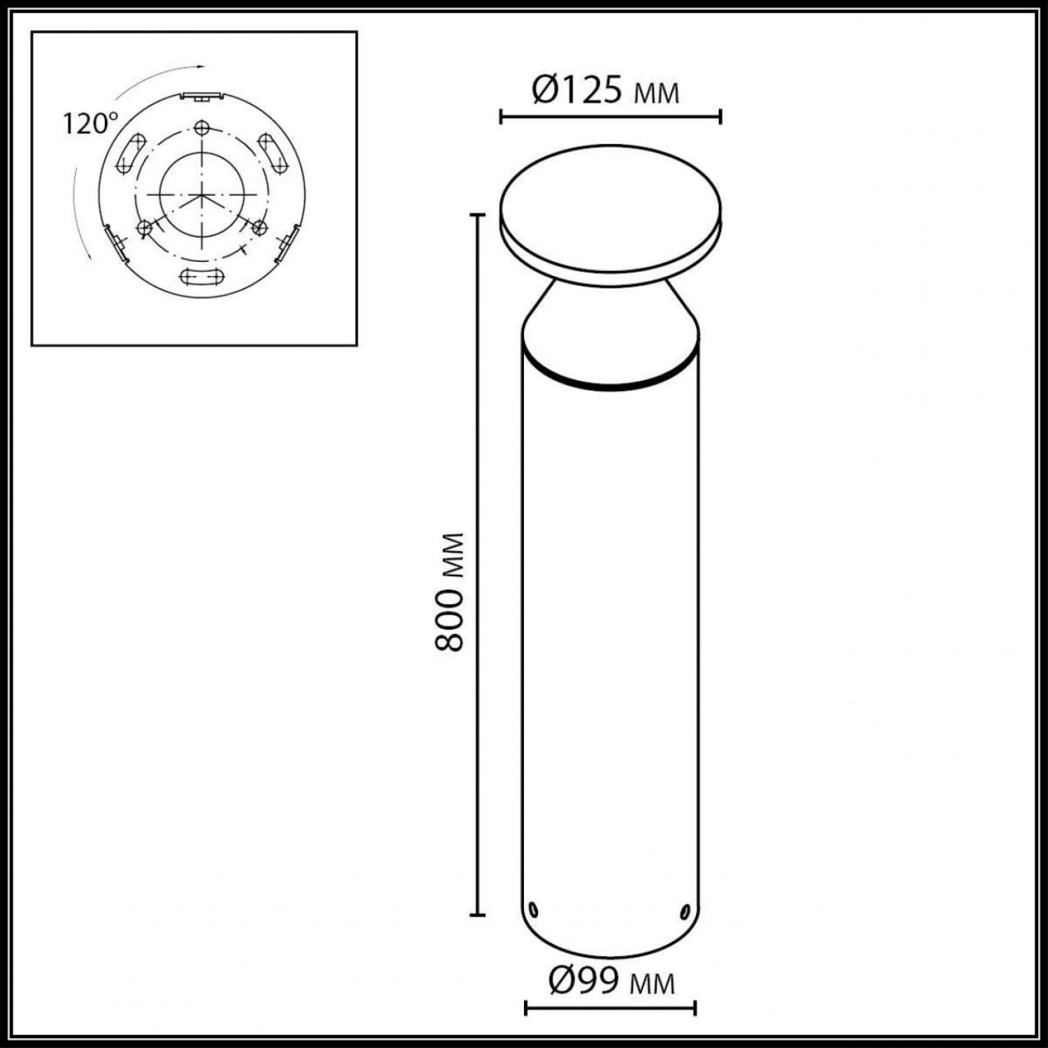 Уличный светильник Odeon Light 7119/12GLA COIL