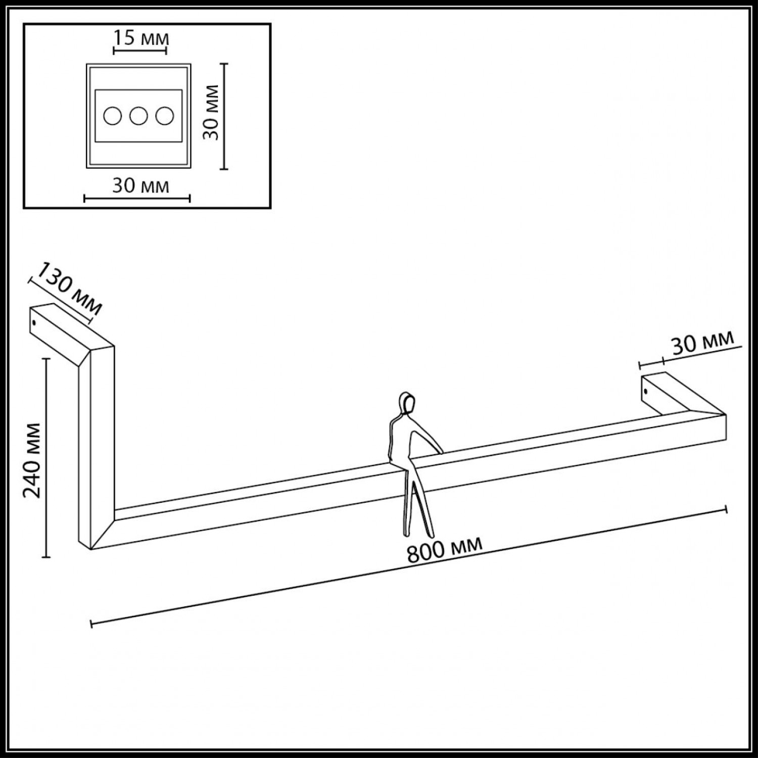 Настенный светильник Odeon Light 7153/14WL GRAFIC