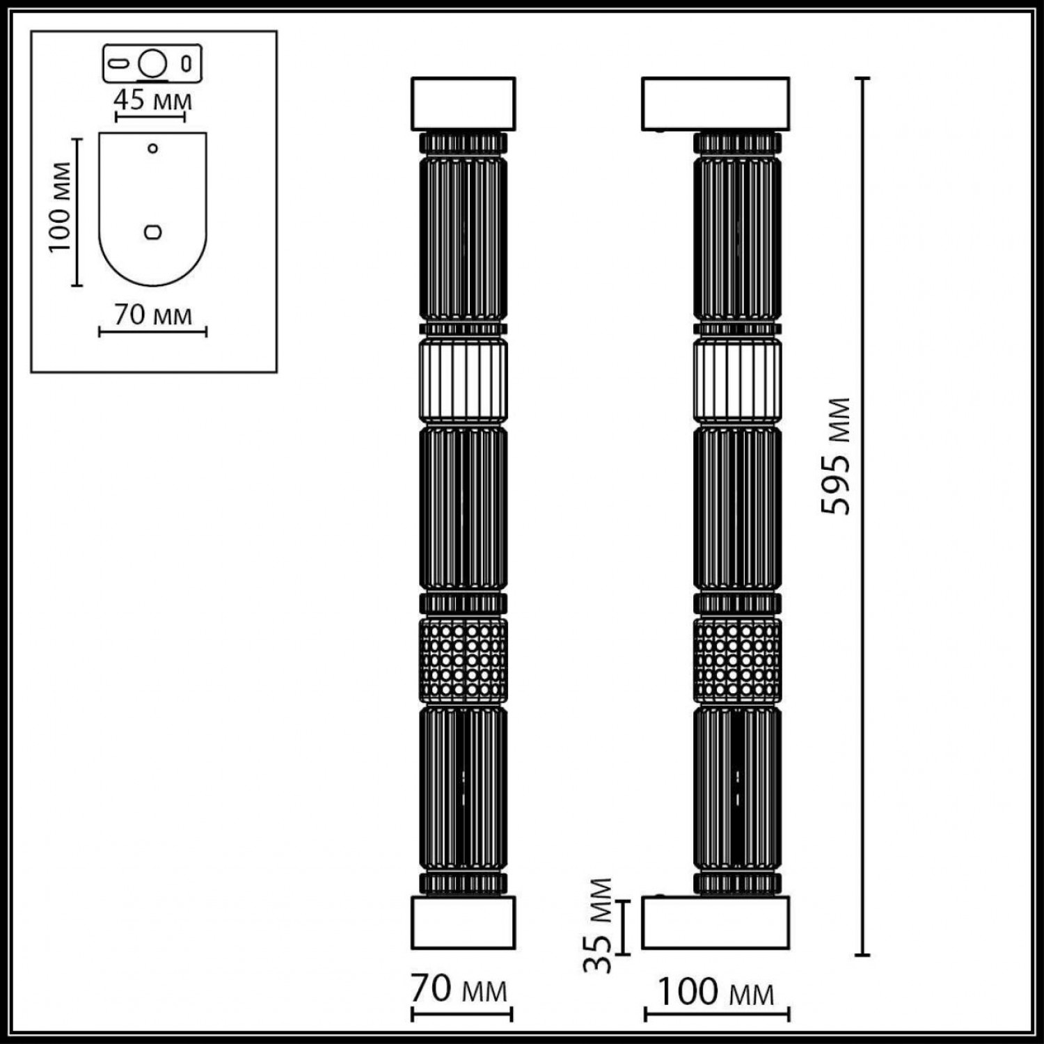 Настенный светильник Odeon Light 5456/18WL COLLIER