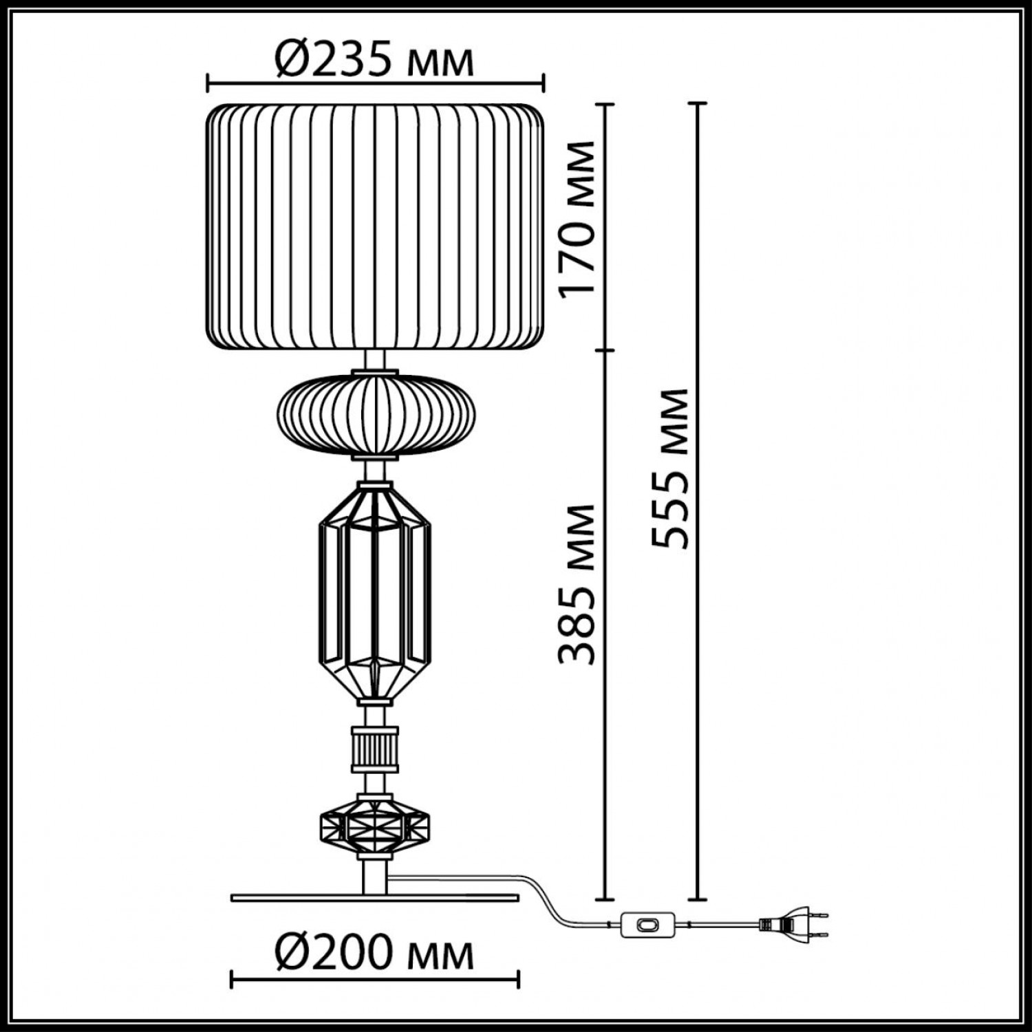 Настольная лампа Odeon Light 5414/2TA TERRA