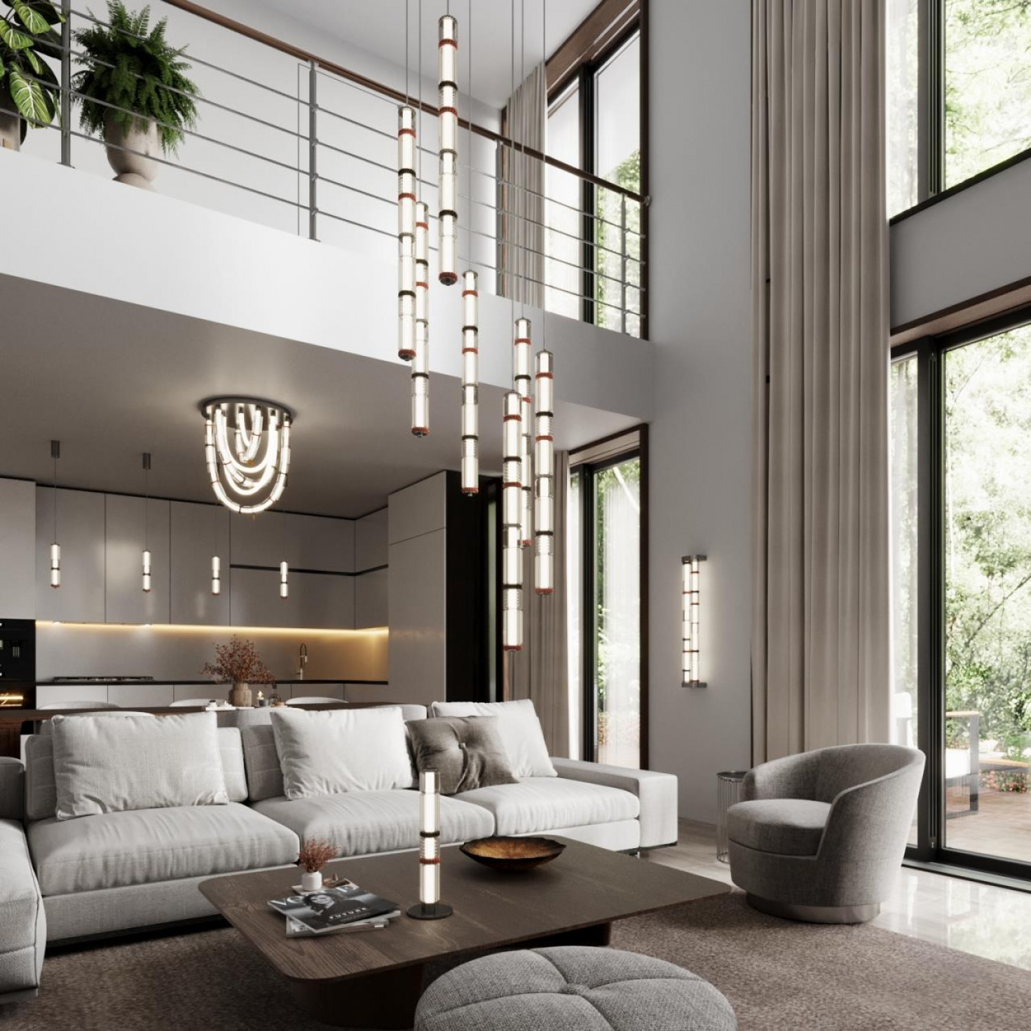 Люстра потолочная Odeon Light 5456/80CL COLLIER