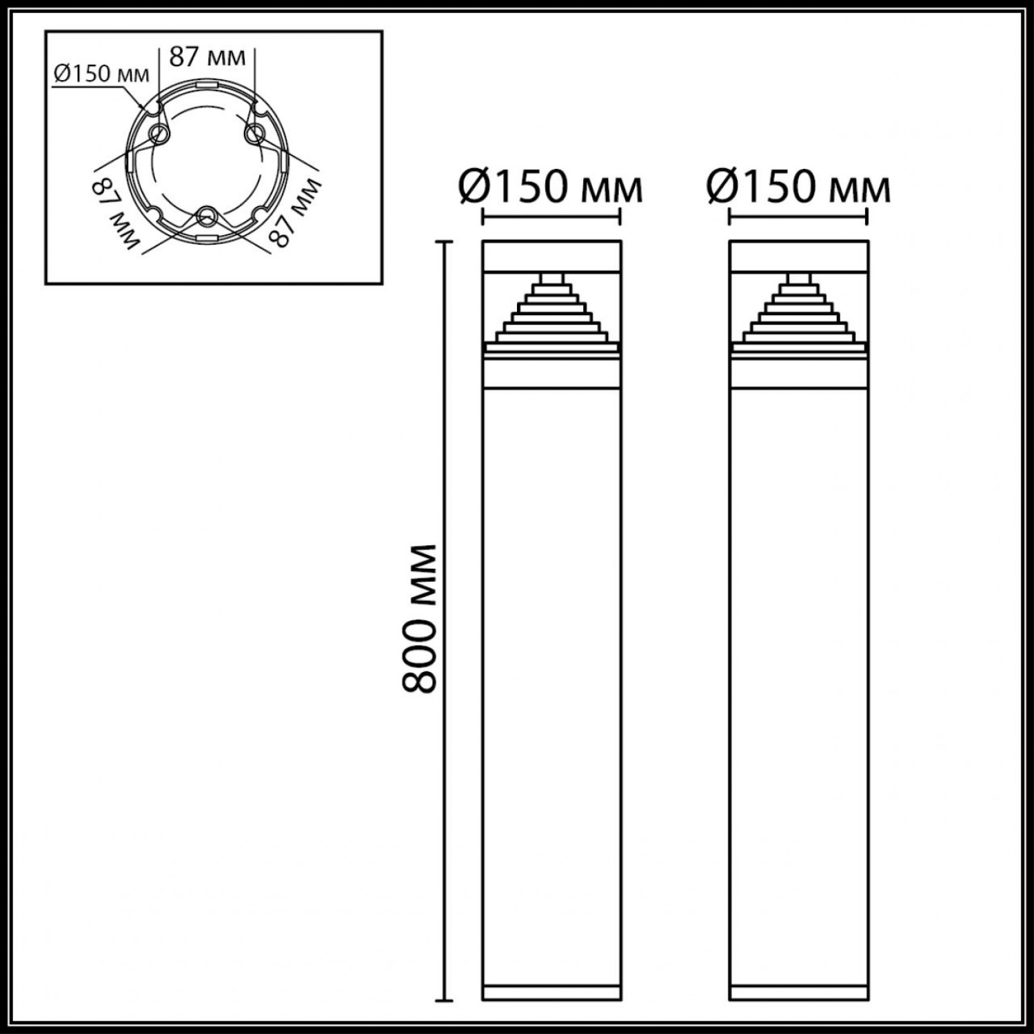 Уличный светильник Odeon Light 7140/20GLA HULK