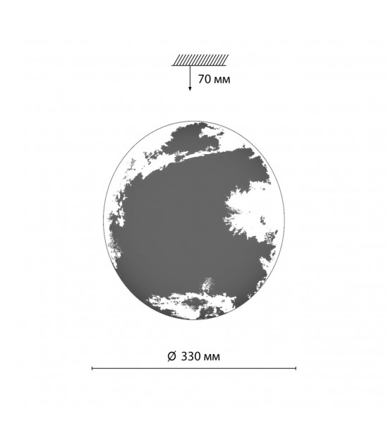 Настенно-потолочный светильник Сонекс 3085/CL SPACE