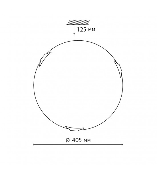 Настенно-потолочный светильник Сонекс 7601/DL LUFE