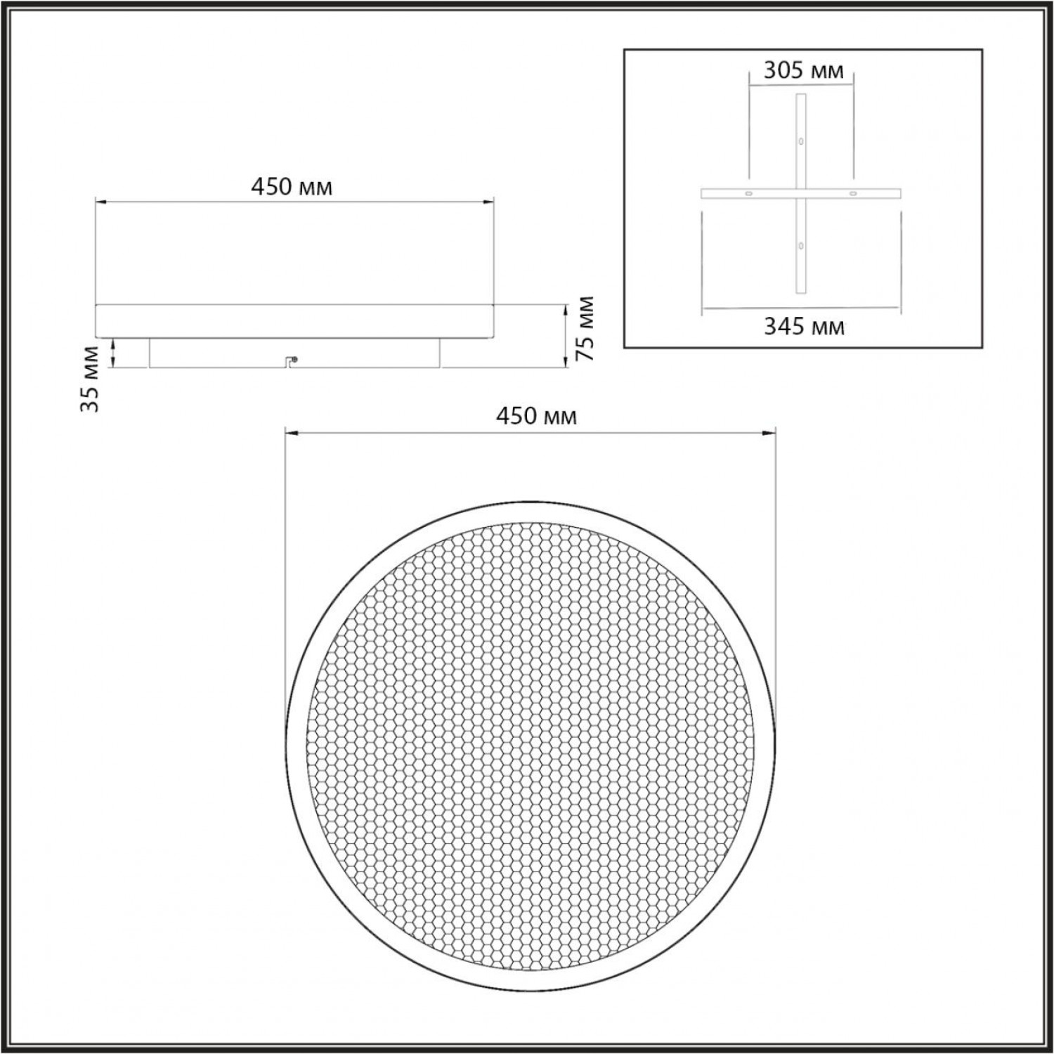 Потолочный светильник Сонекс 7736/60L SHIMMERS
